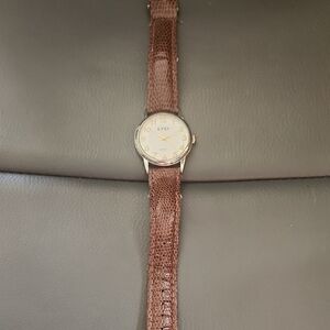 LTD Quartz Brown Leather Strap Watch